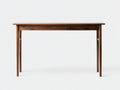 Table console étroite en noyer 125×36×79 cm - brun foncé - plateau fin pour salon