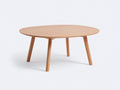 Table à manger ovale en bois 140×100×75 cm - chêne clair - design scandinave pour salon