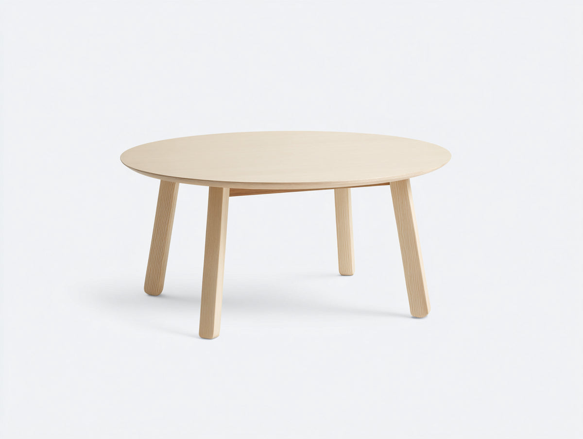Table à manger ovale en bois 120×80×75 cm - bois blond naturel - style scandinave pour salon